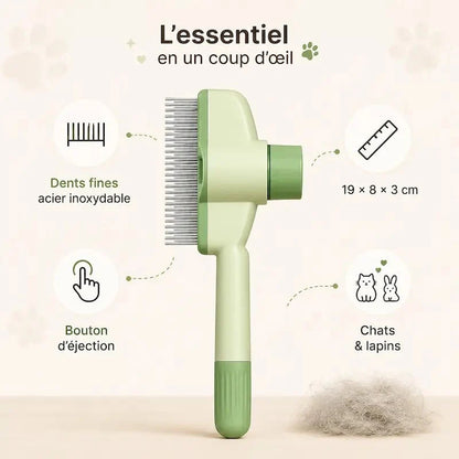 Peigne chat poils longs - Démêlant efficace