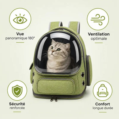 Sac à Dos Chat Capsule - Voyage Sécurisé et Confortable