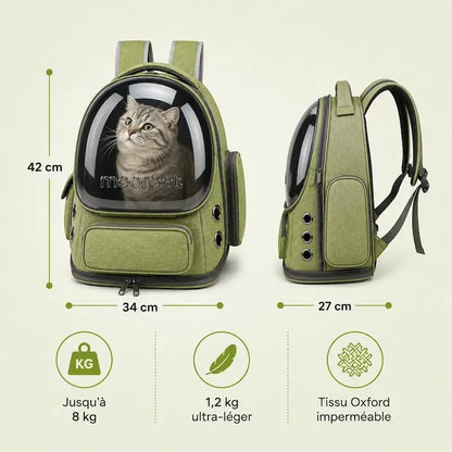 Sac à Dos Chat Capsule - Voyage Sécurisé et Confortable