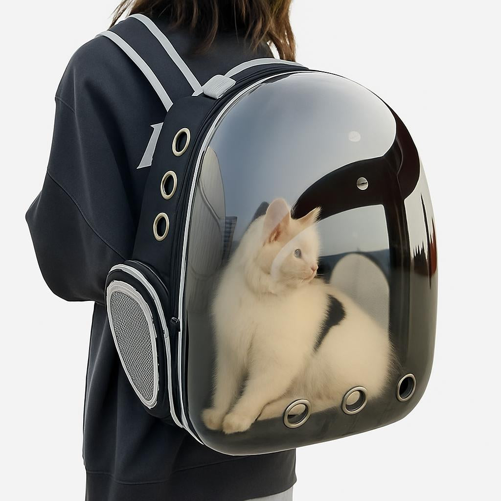 Sac à Dos Bulle Chat - Vue Panoramique 180°