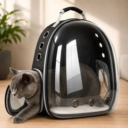 Sac à Dos Bulle Chat - Vue Panoramique 180°