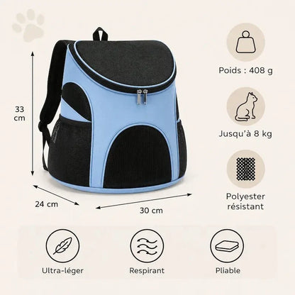 Sac de Transport Chat Pratique et Aéré