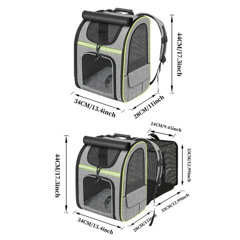 Sac à Dos Extensible pour Chat - Confort et Espace