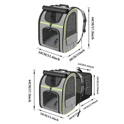 Sac à Dos Extensible pour Chat - Confort et Espace