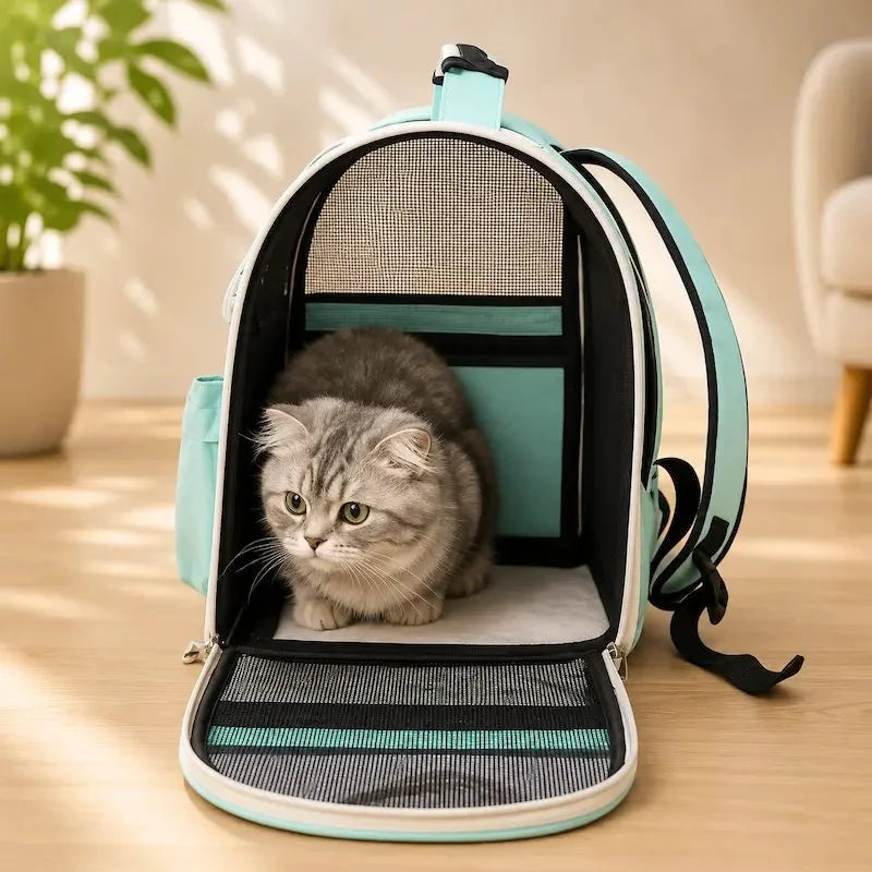 Sac à Dos Chat Respirant | Transport Sûr