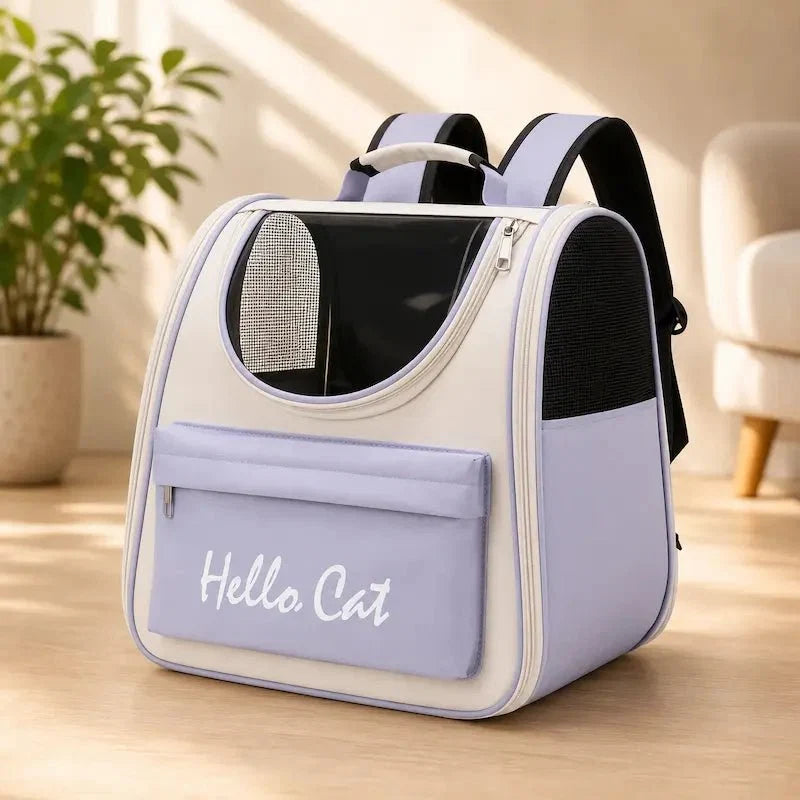 Sac à Dos Chat Respirant | Transport Sûr