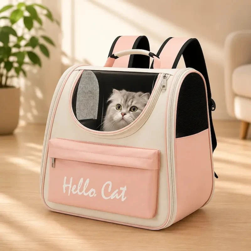Sac à Dos Chat Respirant | Transport Sûr