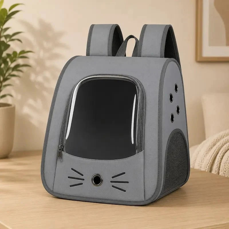 Sac de Transport Chat Transparent et Confortable