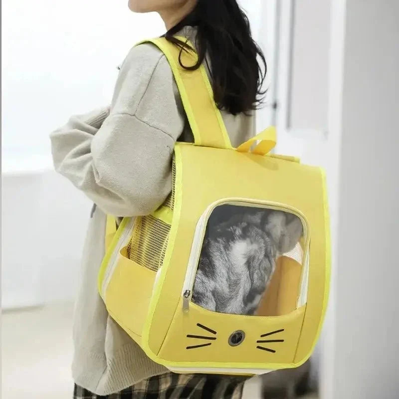 Sac de Transport Chat Transparent et Confortable