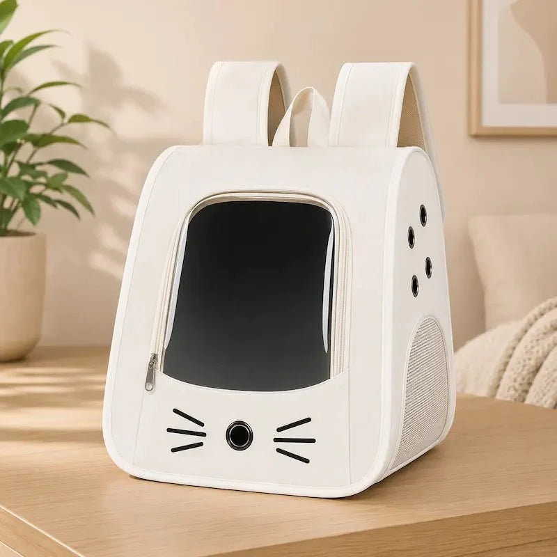 Sac de Transport Chat Transparent et Confortable
