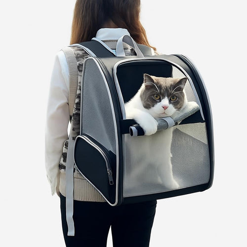 Sac à Dos Chat Respirant - Ventilation Optimale