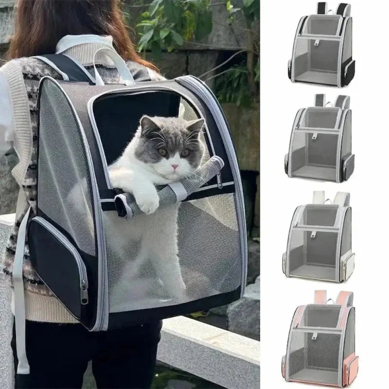 Sac à Dos Chat Respirant - Ventilation Optimale