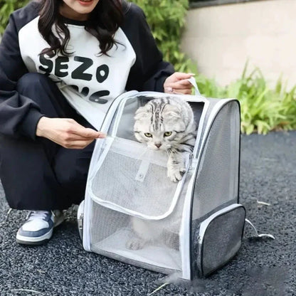 Sac à Dos Chat Respirant - Ventilation Optimale