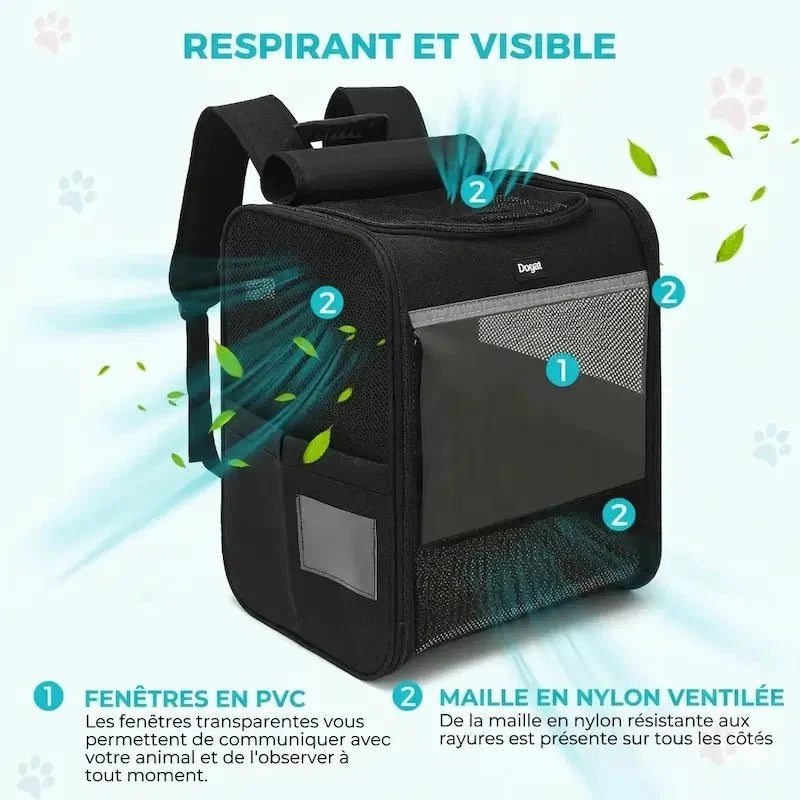 Sac à Dos Chat XL Ventilé et Confortable