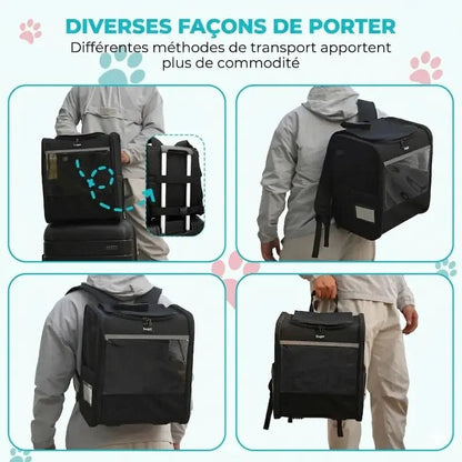 Sac à Dos Chat XL Ventilé et Confortable