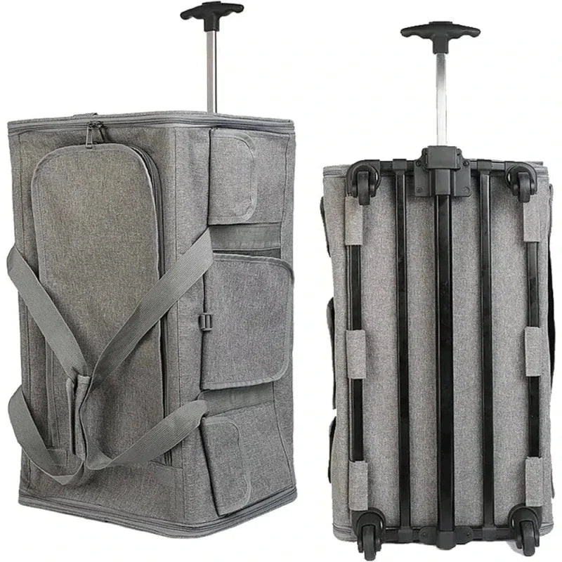 Sac de Transport Chat à Roulettes - Pratique et Spacieux