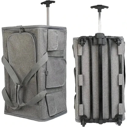 Sac de Transport Chat à Roulettes - Pratique et Spacieux