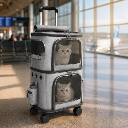 Sac à Roulettes Chats - Transport Facile et Confort