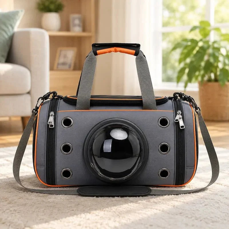Sac de Transport Chat Bulle - Vue Panoramique