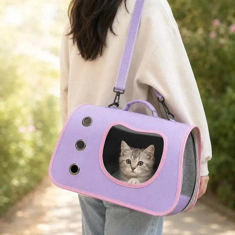 Sac de Transport pour Chat - Confort et Sécurité