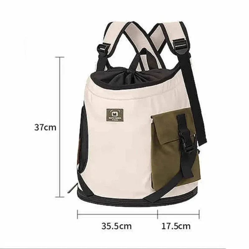 Sac Bandoulière Ventilé pour Chat - Pratique et Confort