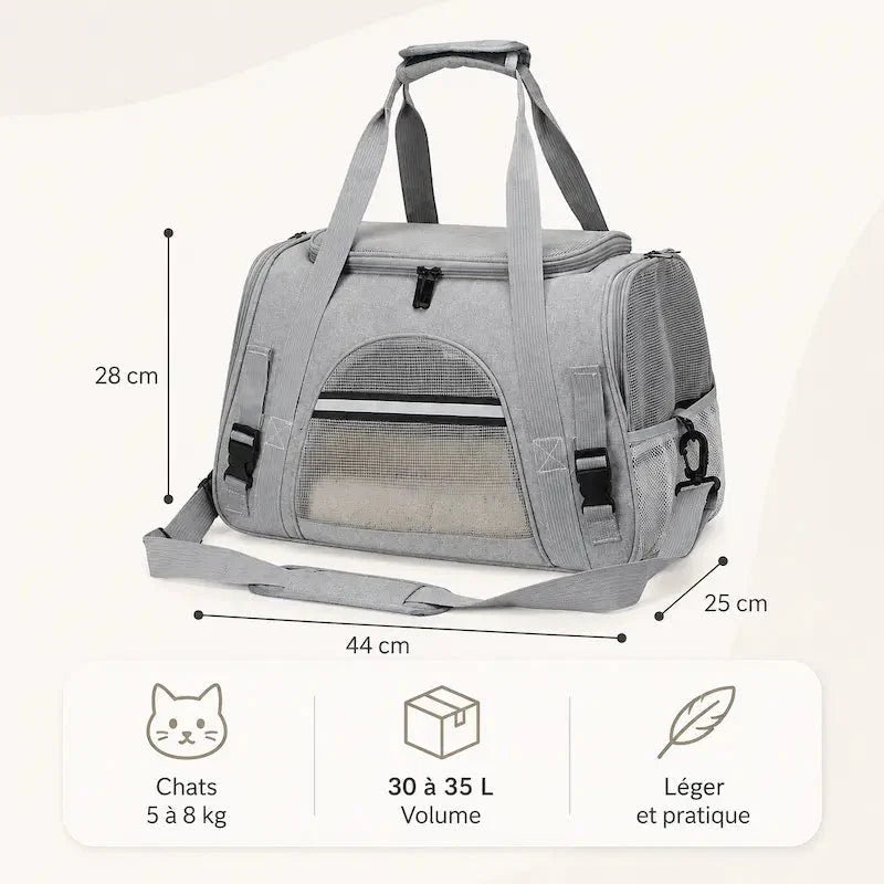 Sac de Transport Chat Pratique et Confortable