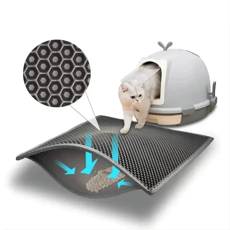 Tapis Litière Antidérapant pour Chat