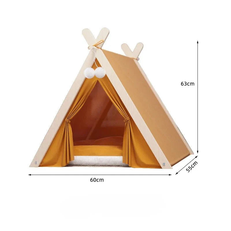 Tente Chat Cosy en Bois - Espace Apaisant