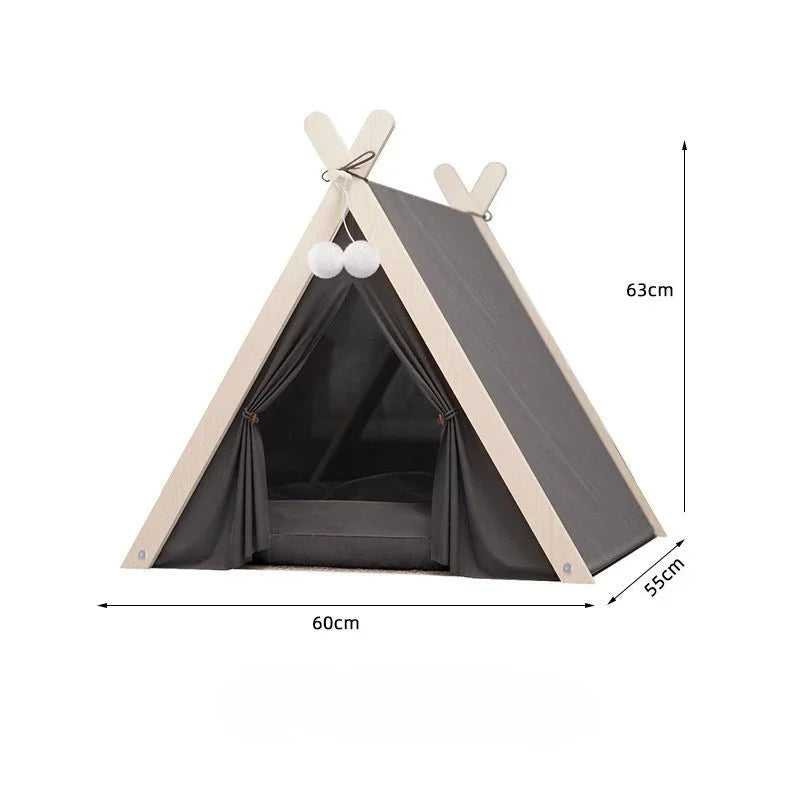 Tente Chat Cosy en Bois - Espace Apaisant