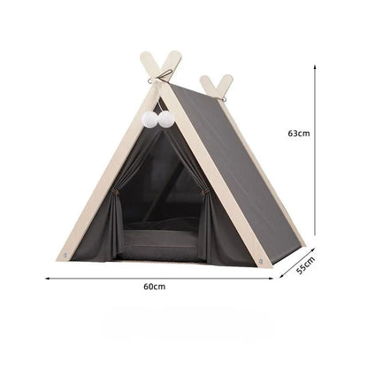 Tente Chat Cosy en Bois - Espace Apaisant