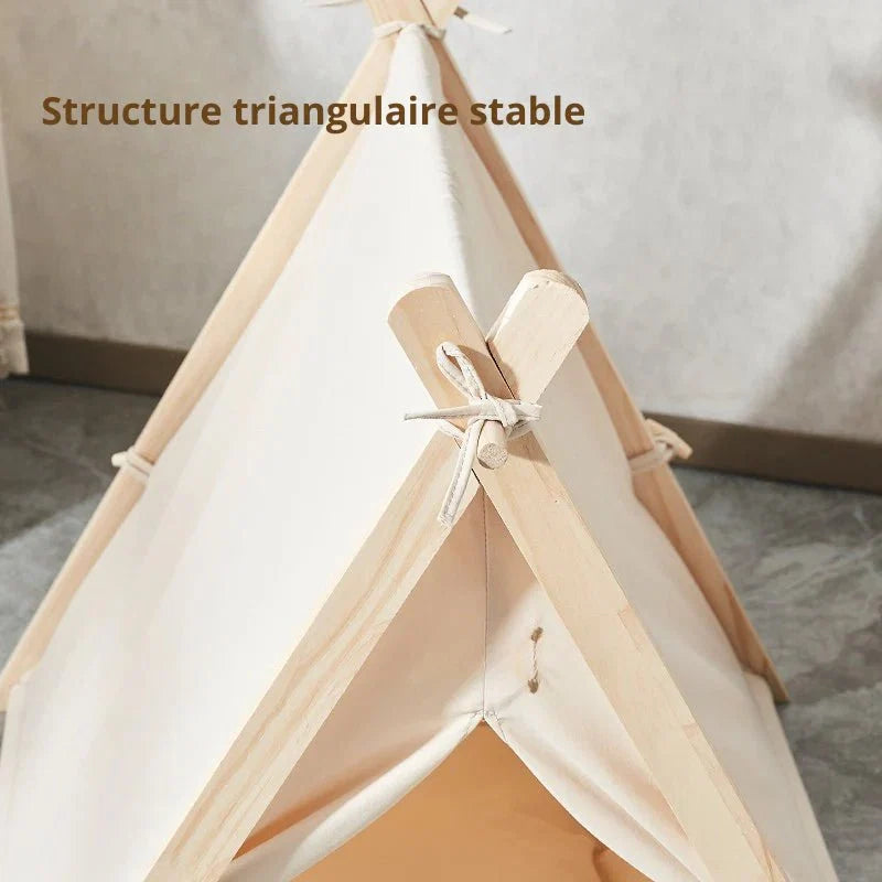 Tente Chat Cosy en Bois - Espace Apaisant