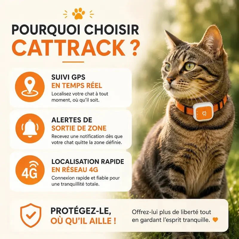 Traceur GPS Chat 4G - Suivi en Temps Réel