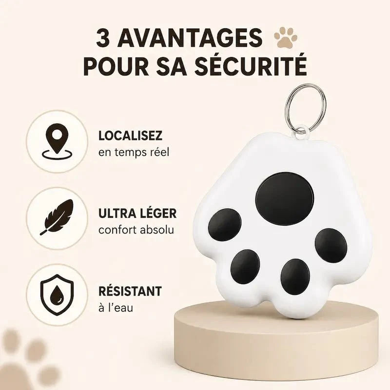 Traceur GPS Chat Léger - Suivi Bluetooth Précis