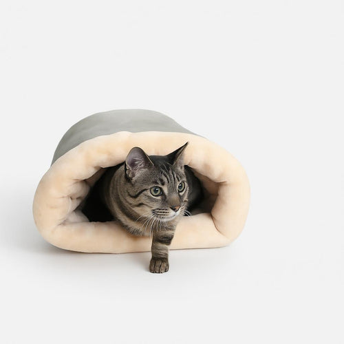 Tunnel Douillet pour Chat - Nid de Couchage Confort