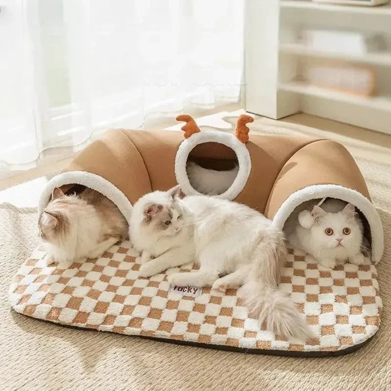 Tapis Tunnel Chat Confort et Jeu