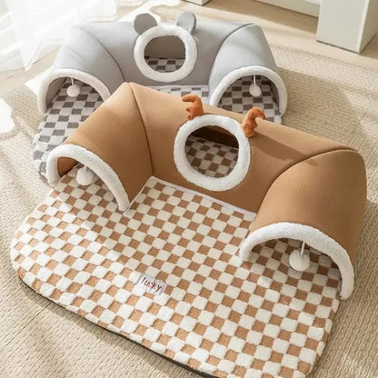 Tapis Tunnel Chat Confort et Jeu